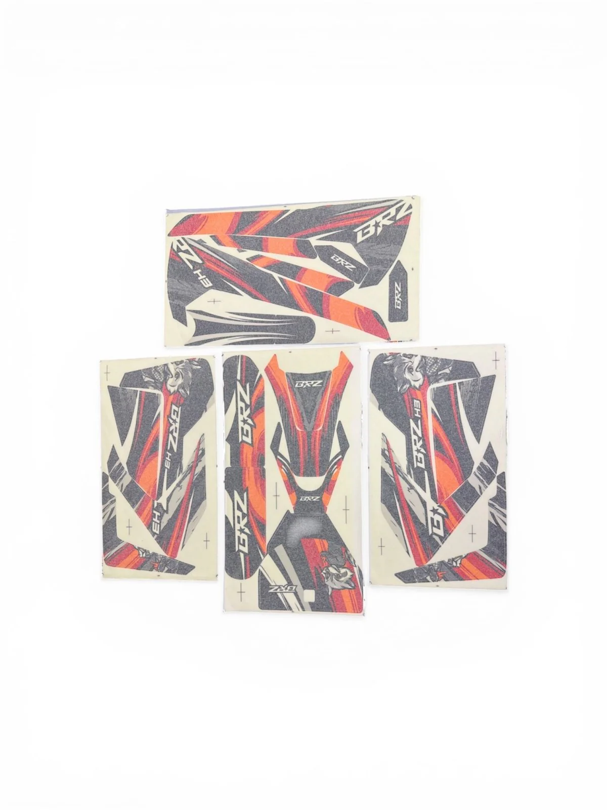 BRZ 72V Neon Thunder Pro Stickers Red