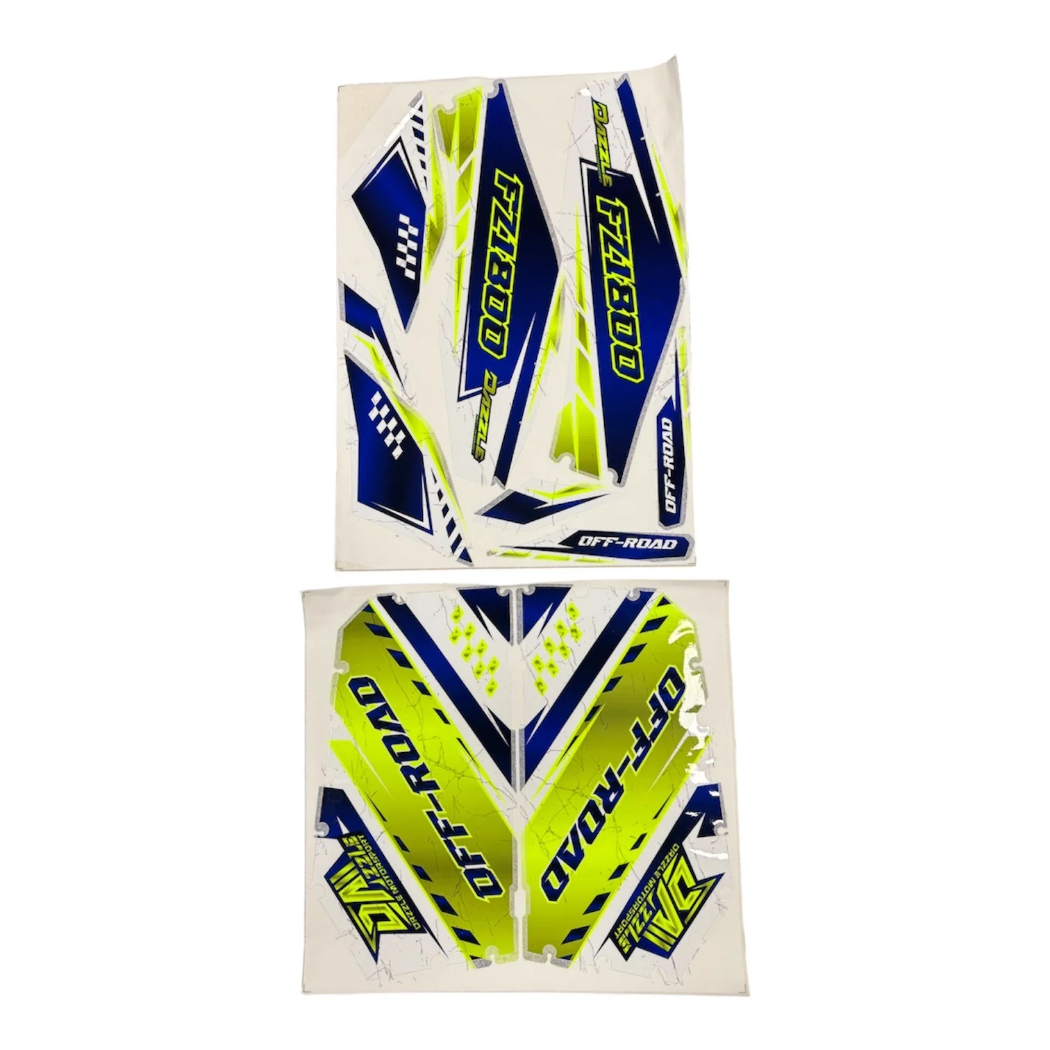 Dazzle 60v 1800w Quad Sticker Set In White and Blue