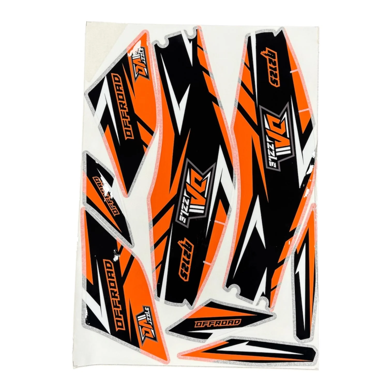 Sniper 125cc Quad Bike Sticker Set in Orange