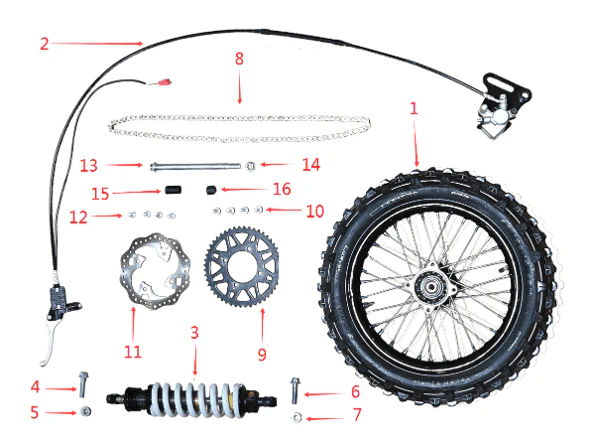 BRZ 72v thunder pro rear brake disc - Image 2