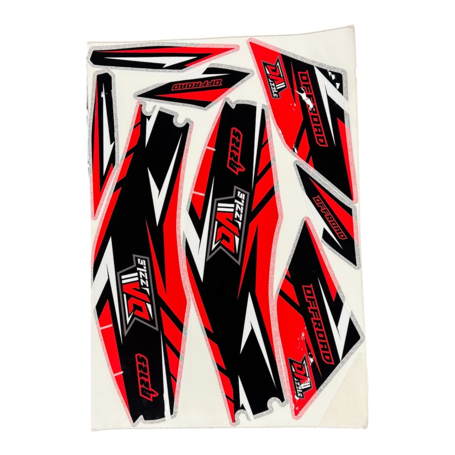 Sniper 125cc Quad Bike Sticker Set in Red