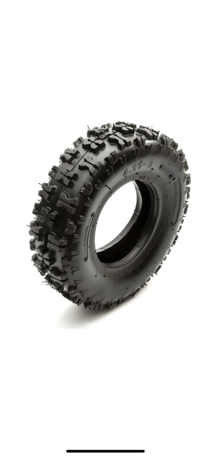 Tyre For Mini Quad Bike, Buggy, Go Kart Or Lawnmower - 4.10-6”