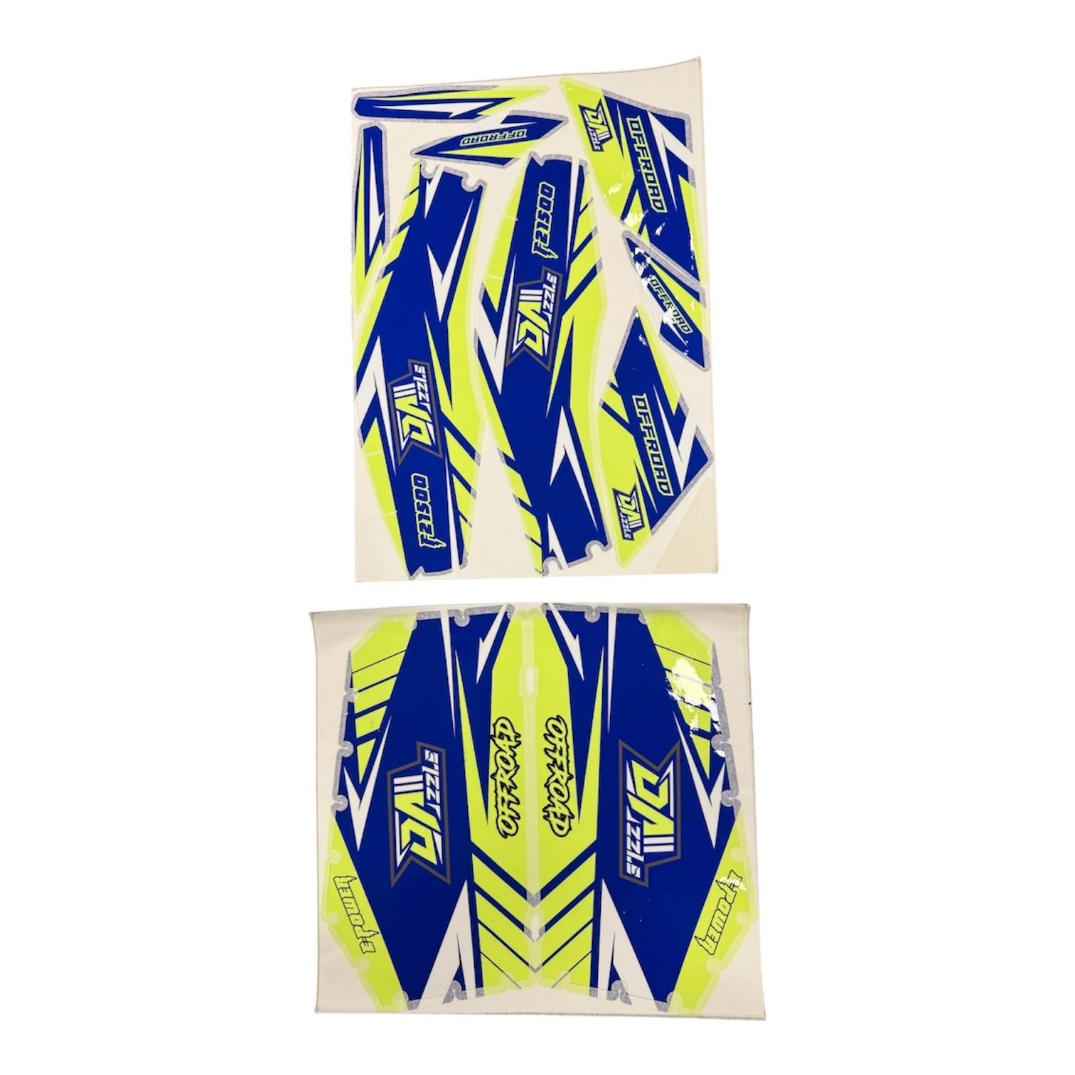 Dazzle 60v 1500w Quad Sticker Set in White and Blue